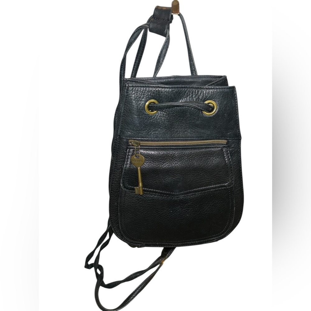 Vintage Fossil Parker Small Leather Backpack